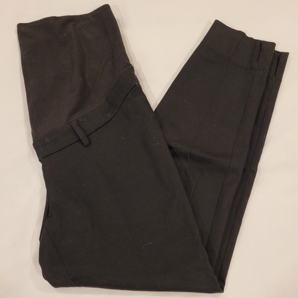 H&M maternity black crop pants - Picture 2 of 3